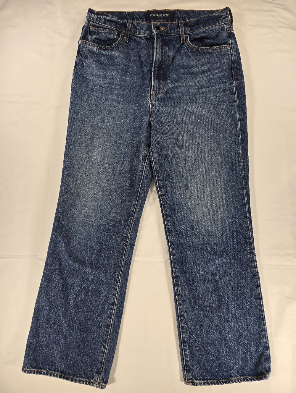 Veronica Beard Jeans Womens 30 Dylan Straight Ankle Roadside Blue Wash Denim
